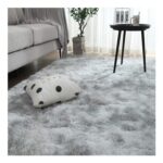 SpyFlyLie Fluffy Washable Anti-Skid Rug with 8 Stickers