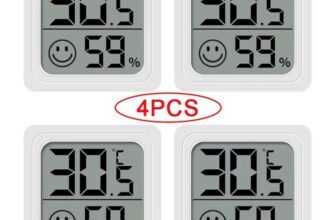 4pcs Digital Thermometer Hygrometer Indoor Mini Temperature LCD Electronic Monitor Hygrometer. Sold by YUKUI Choice Store