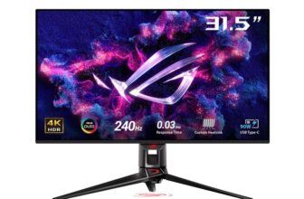 ASUS ROG Swift OLED 31.5 PG32UCDMZ 4K Ultra HD QD-OLED 240 Hz 0.03 ms Gaming Monitor