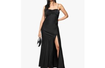 Boohoo Satin Maxi Dress