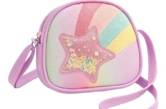 CBRPVT Girls Crossbody Bag with Adjustable Strap (Purple or Pink)