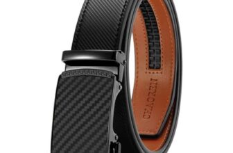 CHAOREN Ratchet Leather Belt 1 3/8 for Men