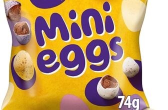 Cadbury Mini Eggs Bag, Crunchy Shells with Smooth Milk Chocolate Centres, Gift for Easter & Easter Egg Hunts, 74 g (Pack of 1)