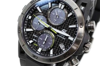 Casio Edifice Chronograph Solar Sapphire 44mm 10ATM Mens Watch MPN:EFS-S640PB-1AVUEF