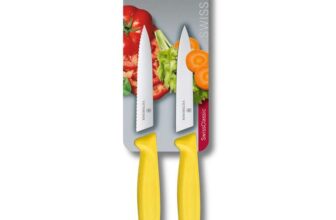 Classic, Tomato & Vegetable Kitchen Knife Set, 2 Pack, Yellow