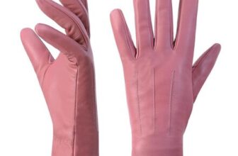 DEAL STACK – Harssidanzar Womens Leather Touchscreen Gloves, Warm Cashmere Lining