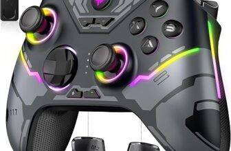 EasySMX X15 Wireless PC Controller with Hall Triggers, Hall Joysticks, Enhanced Bluetooth Game Controller,No Drift No Deadzone effect, Compatible with Windows PC, Android, Steam and Switch