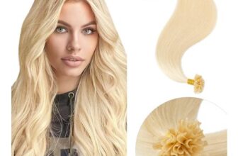 Elailite U Tip Remy Human Hair Extensions, 16 Inch, 50g