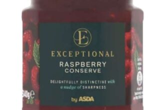 Exceptional by ASDA Raspberry/ Strawberry / Morello Cherry Conserve 340g