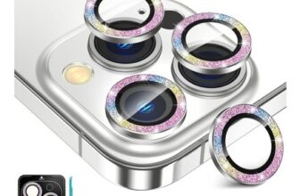 Fewdew iPhone 16 Pro Max Camera Lens Protector, 9H Tempered Glass