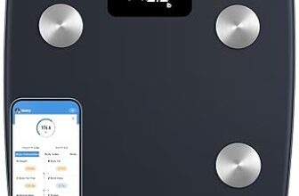 Homebuds Smart Bathroom Scale Body Weight, High Precision Assured by Weight Scale Professional Factory SINCE 2001, App Sync 13 Body Composition Including BMI and Body Fat, 400lb, LED, Sapphire Blue