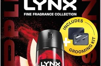 Lynx Fine Fragrance Cherry Spritz Essentials Gift Set with a Cherry Spritz body spray and Grooming Kit perfect for any occasion 1 piece