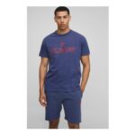 Man Oversized Washed Marathon T-Shirt and Short Set