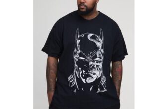 Man plus Batman License Print Regular Fit T-Shirt