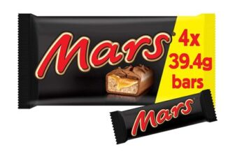 Mars Snack Bars Multipack, 4 X 39.4g