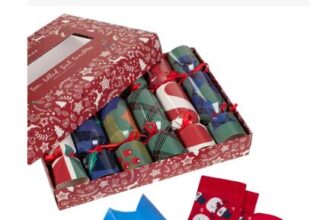 Mens & Womens Christmas Cracker Bamboo Socks 6-Pair Gift Box