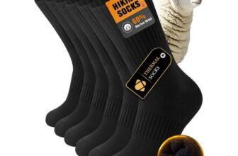 Merino Wool Thermal Winter Socks, 3 Pairs for Men