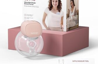Momcozy S9 Pro Updated Wearable Breast Pump, Hands-Free, Longest Battery Life & LED Display, Portable Electric Breast Pump with 2 Modes & 9 Levels – 24mm (Pink, 1 Count)