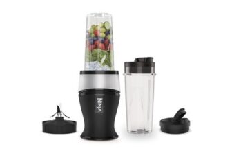 Ninja 700W Blender & Smoothie Maker, 2 Cups, Silver/Black