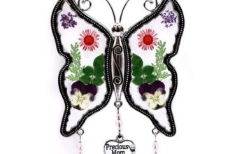 Precious Mom Pendant Butterfly Suncatcher Wind Chimes Gift