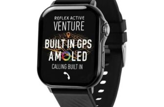 REFLEX ACTIVE Venture 400 S XL Smart Watch – Black, Silicone Strap