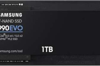 Samsung 990 EVO NVMe M.2 SSD 1TB, NVMe 2.0 (2280), Read/Write Speeds up to 5,000/4,200 MB/s – Used: Like New – Sold by Amazon Resale