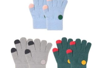 Satiskid Kids Winter Warm Gloves, Ages 3-9, Blue