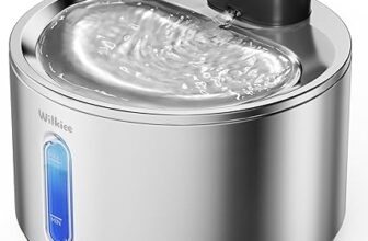 Stainless Steel Cat Water Fountain For Drinking, 4L Wireless Cat Fountain, 5000Mah Automatic Cat Water Bowl, 3 Work Modes, Pet Water Fountain For Kitty And Dogs(1 Pack Filters)