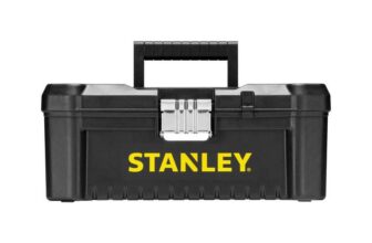 Stanley STST1-75515 Low Essential Tool Box, Black/Yellow, 12.5-Inch