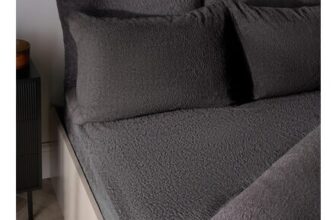 Teddy Fleece Fitted Sheet- Charcoal Grey