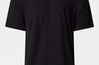 The North Face Mens Mountain Foundation Coordinates T-Shirt black / turmeric