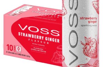 VOSS Flavoured Sparkling Water Zero Sugar Drink Zero Calorie Naturally Sourced Water 10x 330ml Multipack