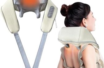 Valentines Gifts for Her Him Neck Massager for Pain Relief Deep Tissue – Shoulder and Back Massage with Heat, Shiatsu Electric 4D Kneading Massager – Ideal Gifts for Women/Men