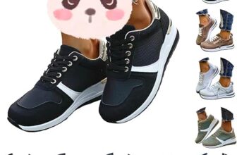 Wide Fit Womens Orthopedic Trainers with Arch Support Cushion Memory Foam Wedge Trainer Lightweight Running Shoes Waterproof Non Slip Platform Walking Sneakers Plantar Fasciitis Tennis Shoes