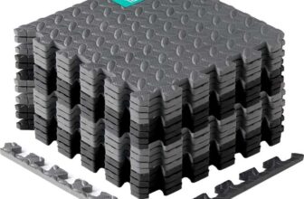 Yes4All 30×30 cm Up to 36 Sq.ft Set 6/12/30 EVA Foam Floor Tiles, Interlocking Floor Mat, Gym, Garage, Swimming Pool, Outdoor,