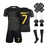 Yumcute Boys Soccer Kit: Jersey, Shorts, Socks, Guards, Keychain