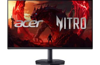 acer Nitro KG242YGbmipfx 24 inch Gaming Monitor – IPS Panel, 1920 x 1080, 120Hz, AdaptiveSync, 4ms, 250 nits, 99% sRGB, DP 1.2,