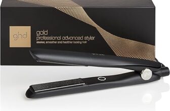 ghd Gold Hair Straightener & Styler – Professional Styling, for Sleek, Smooth Styles with More Shine – for All Hair Types (UK Plug)