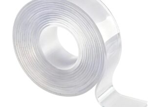 1 Roll Double Sided Nano Tape,Clear Multipurpose Removable Sticky Strips,Transparent Reusable Nano Adhesive,Washable Traceless Strong Wall Picture Hanging Adhesive Tapes,5mx2cmx2mm