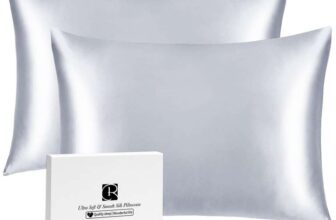100% Mulberry Silk Pillowcase Set 2 Pack – Silver Grey 5066cm