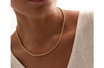18ct Gold Plated Slim Ball Chain Necklace