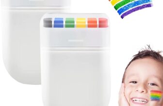 2 PCS Rainbow Pride Flag Face Paint,Pride Face Paint Rainbow Crayons Face Paint for Face and Body Paint,for Gay Pride Parade, Pride Month Celebrations, Cosplay, Party, and Halloween Makeup