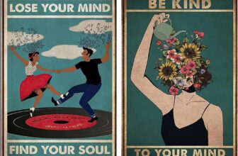 2 Pieces Of Retro Decorative Paintings, Creative Posters, Wall Artworks, Can Be Used In Homes, Cafes, Restaurants.