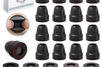 24 Pack Silicone Chair Leg Covers with Felt Pads