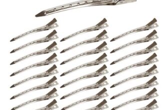 25 Pieces Duck Bill Hair Clips, 3.5 Inch Rustproof Metal Alligator Curl Clips
