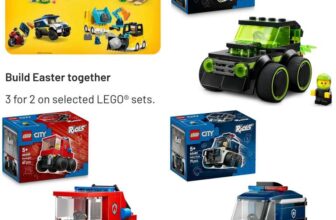 3 for 2 on Selected LEGO Sets e.g 3x LEGO City 60484 Rides Gaming Race Car / 60482 Rides Fire Truck / 60481 Rides Police Truck . Free C&C