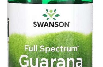 3 x Swansons Guarana Seed 500mg Supplement Natural Caffeine Source Herbal Stimulant – 100 Capsules (300 Total)