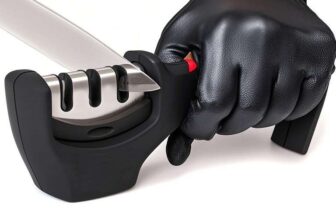 4-in-1 Knife Sharpener 3-Stage, Black via Amazon Haul