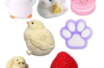 6 PCS Squishy Toys, Squishies Toys, Squishys, Assorted Squeeze Stress Relief