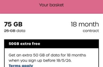 75 GB Sim Only 18 month contract